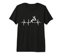 Il Mio Cuore batte per Il Judo Judoka Cardiogramma Maglietta Premium