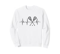 Il Mio Cuore batte per Il Lacrosse Heartbeat Heartline Felpa