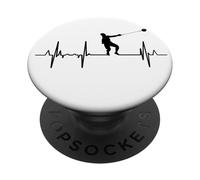 Il mio cuore batte per il lancio del martello PopSockets PopGrip Adesivo