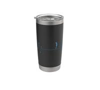 Il mio cuore batte per il pattinaggio Bicchiere termico in acciaio inox doppia parete