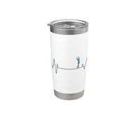 Il mio cuore batte per il pattinaggio Bicchiere termico in acciaio inox doppia parete