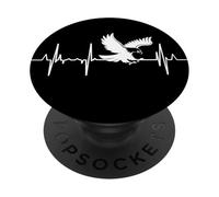 Il mio cuore batte per la falconeria del falconiere PopSockets PopGrip Adesivo
