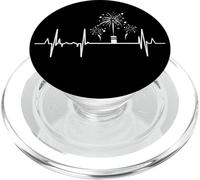 Il mio cuore batte per la linea del cuore di Capodanno PopSockets PopGrip per MagSafe