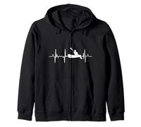 Il mio cuore batte per la regata di canottaggio Heartbeat Felpa con Cappuccio
