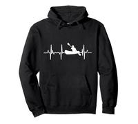 Il mio cuore batte per la regata di canottaggio Heartbeat Felpa con Cappuccio