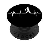 Il mio cuore batte per la traccia Battito cardiaco a piedi PopSockets PopGrip Adesivo
