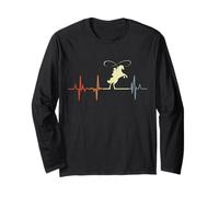 Il mio cuore batte per l'equitazione western Maglia a Manica