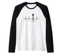 Il Mio Cuore batte per l'Ukulele Musica Ukulelist Maglia con Maniche Raglan