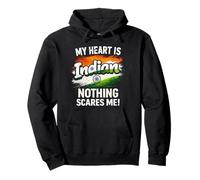 Il Mio Cuore è India Orgoglioso Indiano Felpa con Cappuccio