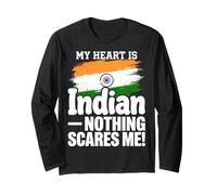 Il Mio Cuore è India Orgoglioso Indiano Maglia a Manica