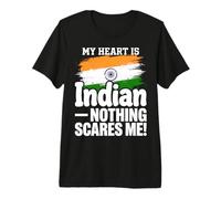 Il Mio Cuore è India Orgoglioso Indiano Maglietta Premium