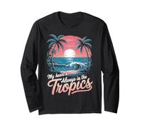 Il Mio Cuore è Sempre ai Tropici Maui Maglia a Manica
