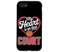 Il mio cuore è su quel campo da basket Custodia per iPhone SE (2020) / 7/8