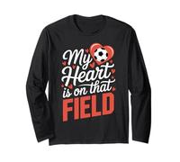 Il Mio Cuore è su Quel Campo di Calcio Maglia a Manica