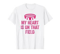 Il Mio Cuore è su Quel Campo Roundnet Passion Maglietta