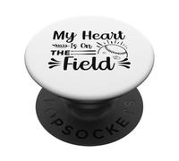 Il mio cuore è sul campo PopSockets PopGrip Adesivo
