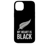 Il mio cuore è tutto nero Silver Fern Custodia per iPhone 14 Plus