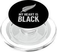 Il mio cuore è tutto nero Silver Fern PopSockets PopGrip per MagSafe