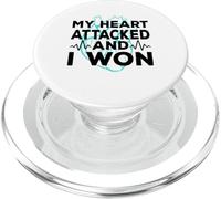 Il mio cuore ha attaccato e ho vinto il bypass cardiaco per attacco cardiaco PopSockets PopGrip per MagSafe
