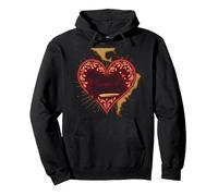 Il Mio Cuore Parla Spagnola Calda Latina Fidanzata Amore Regalo Felpa con Cappuccio, Unisex per Adulti, Nero, L