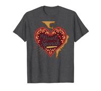 Il Mio Cuore Parla Spagnola Calda Latina Fidanzata Amore Regalo Maglietta, Uomo, Grigio Scuro, XL