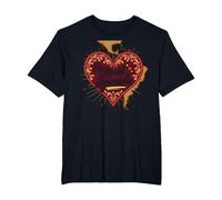 Il Mio Cuore Parla Spagnola Calda Latina Fidanzata Amore Regalo Maglietta, Uomo Taglie Grandi, Nero, 2X Tall