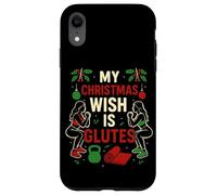 Il mio desiderio di Natale è glutei divertente allenamento fitness Custodia per iPhone XR