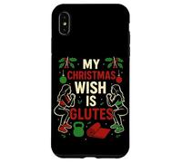 Il mio desiderio di Natale è glutei divertente allenamento fitness Custodia per iPhone XS Max