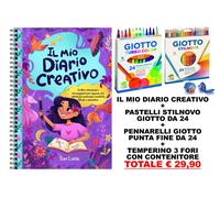 Il Mio Diario Creativo: Un Libro Stimolante E Incoraggiante per Ragazze + giotto