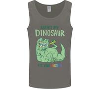 Il Mio Dinosauro ATE Tuo Unicorn T- Rex Divertente Uomo Canotta Maglia