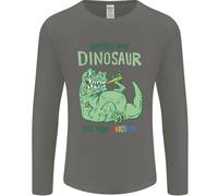 Il Mio Dinosauro ATE Tuo Unicorn T- Rex Divertente Uomo Maniche