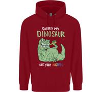 Il Mio Dinosauro Ha Mangato Il Tuo Unicorno Felice Felpa Per Bambini T-Rex