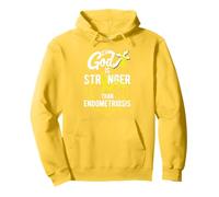 Il Mio Dio è più Forte del Guerriero Cristiano Felpa con Cappuccio