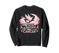 Il Mio Dio è più Grande del Cancro Faith Hope Dove Felpa