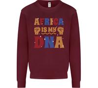 Il Mio DNA Juneteenth Nero Vive Materia Africano Bambini Felpa Maglione