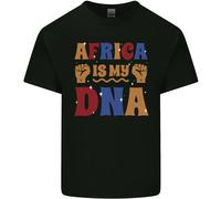 Il Mio DNA Juneteenth Nero Vive Materia Africano Uomo Cotone T-Shirt Maglietta