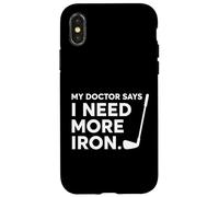 Il mio dottore dice che ho bisogno di più umorismo da giocatore di golf Custodia per iPhone X/XS