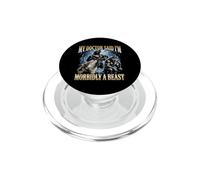 Il mio dottore ha detto che sono morbosamente una bestia - Divertente lupo Meme Ragazzi Uomini PopSockets PopGrip per MagSafe