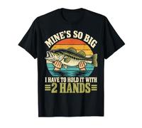 Il Mio è così Grande Che Devo tenerlo con 2 Mani Divertente Pesca Maglietta