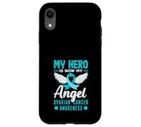 Il mio eroe è ora il mio angelo consapevolezza del cancro ovarico Custodia per iPhone XR