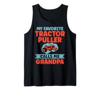 Il mio estrattore di trattori preferito mi chiama Nonno Tractor Pulling Canotta