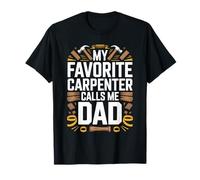 Il Mio Falegname Preferito Mi Chiama papà Funny Fathers Day Maglietta