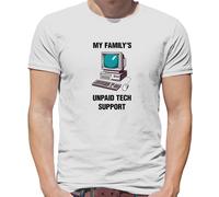Il Mio Family's Unpaid Tech Sostegno - T-Shirt - Divertente Computer Fix It