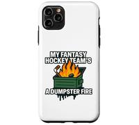 Il mio Fantasy Hockey Team è un Dumpster Fire Funny Sports Draft Custodia per iPhone 11 Pro Max