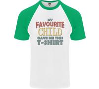 Il Mio Favourite Bambino Ha Dato Me This Festa Del Papà Uomo S/S Baseball Maglia