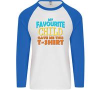 Il Mio Favourite Bambino Ha Dato Me This Padri Giorno Uomo L/S Baseball Maglia