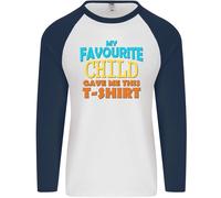 Il Mio Favourite Bambino Ha Dato Me This Padri Giorno Uomo L/S Baseball Maglia