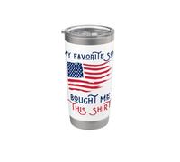 Il mio figlio preferito mi ha comprato questo divertente patriottico 4 luglio Bicchiere termico in acciaio inox doppia parete