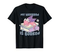 Il Mio fine Settimana è prenotato, Amante dei Libri, Lettore Fantasy Maglietta