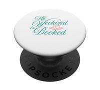 Il mio fine settimana è prenotato Biblioteca degli amanti del libro di lettura PopSockets PopGrip Adesivo